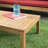 Collinward 5 - Person Seating Group with Red Cushions and Grey LED  Parasol
