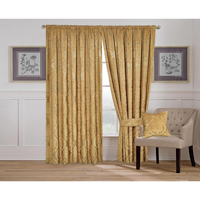 Pair of Jacquard Eyelet Ring-Top Curtains – Fully Lined – Available in Multiple Sizes, Burgundy, 228 W x 228 D cm