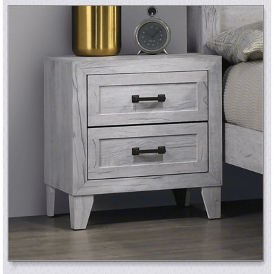 Finition délavée délavée de la table de chevet 1pc