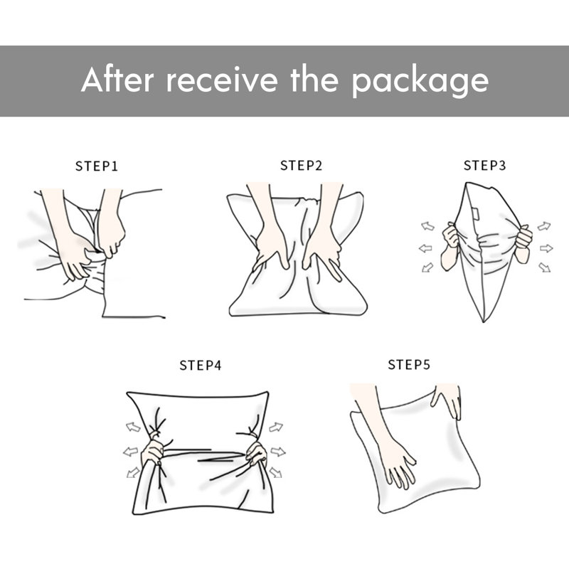 Solid Colour Reversible Pillow Insert