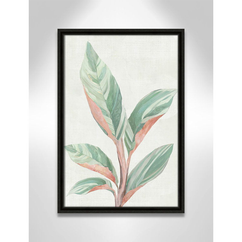Gingembre II - reproduction d'art, Toile avec cadre espresso, H 19,5 po x l 13,5 po x P 2 po