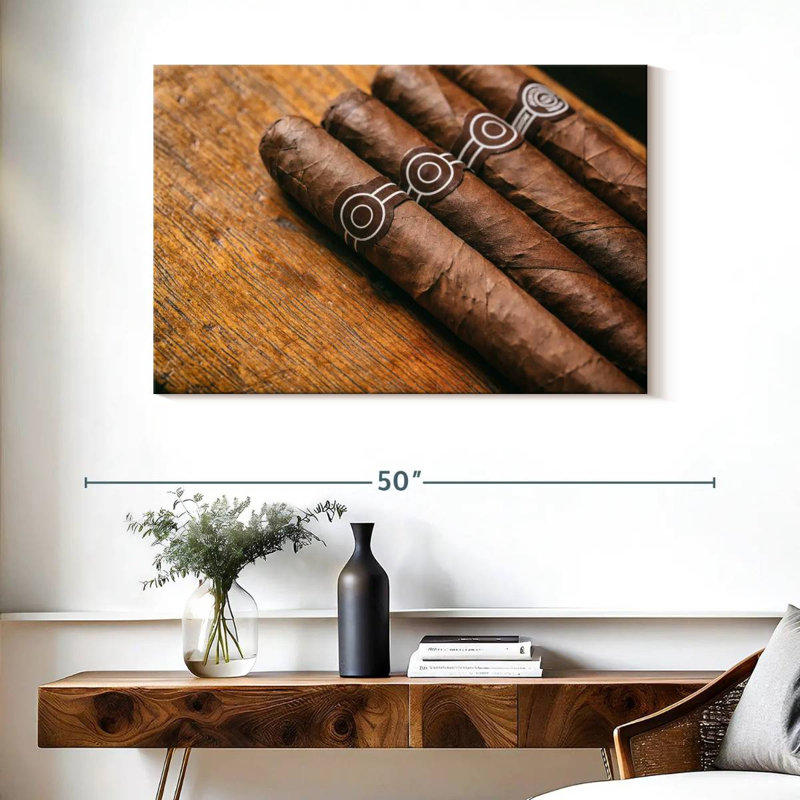 Senne Brown Cuban Cigars, 26" H x 39" W