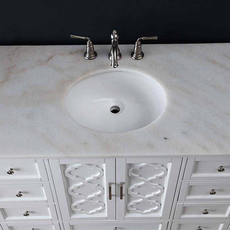 Ensemble de meuble-lavabo simple 48 po Ali, Blanc