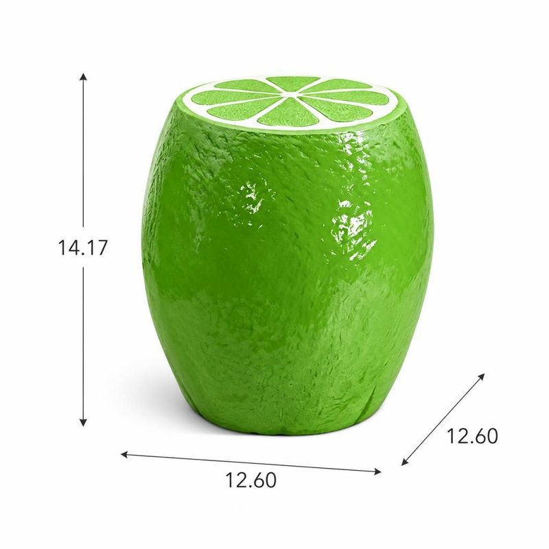Nouveauté Pièce d'appoint multifonctionnelle en forme de fruit, robuste, résistante aux intempéries, table d'appoint, support de plante et surface de présentation pour le salon intérieur, la chambre, la cuisine, le coin-repas, le balcon, la cour, le patio, le jardin