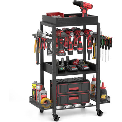 Electric Tool Organizer Garage Storage Organizer Rack