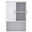 Armoire de buanderie avec panier à linge inclinable et tiroir, armoire de rangement haute en bois avec portes et tablettes réglables, autoportante-1010618221