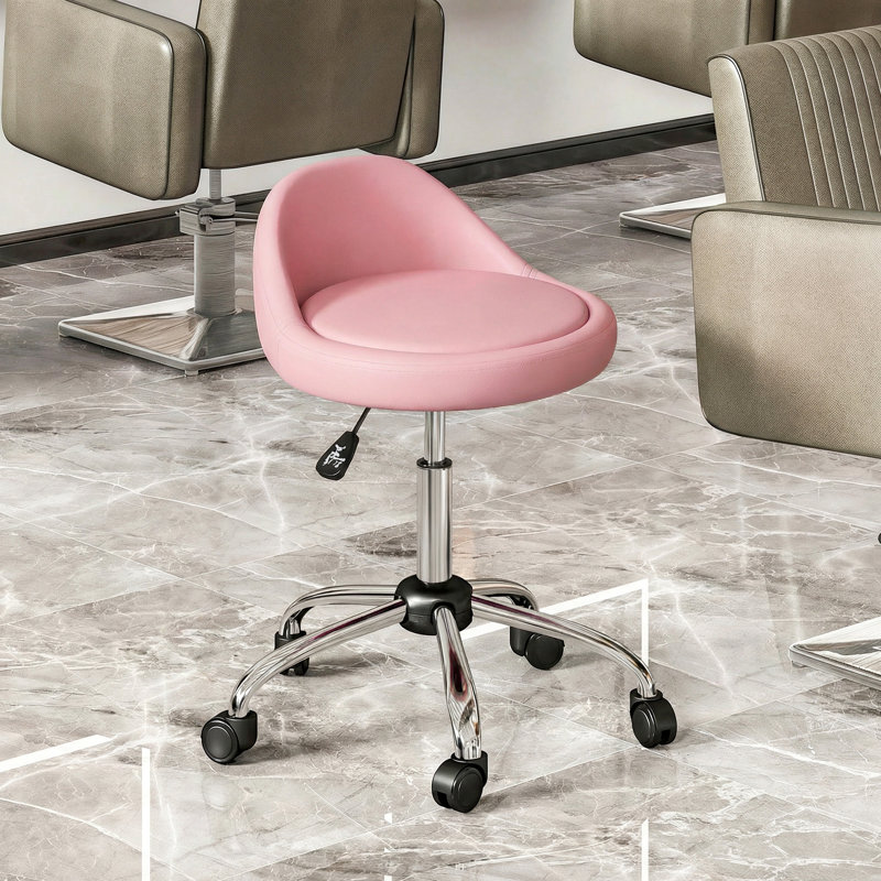 Tabouret de beauté et de massage réglable, Rose