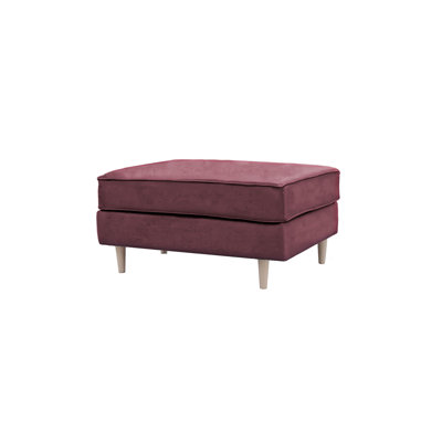 Boubacar 93 cm W Velvet Rectangle Ottoman