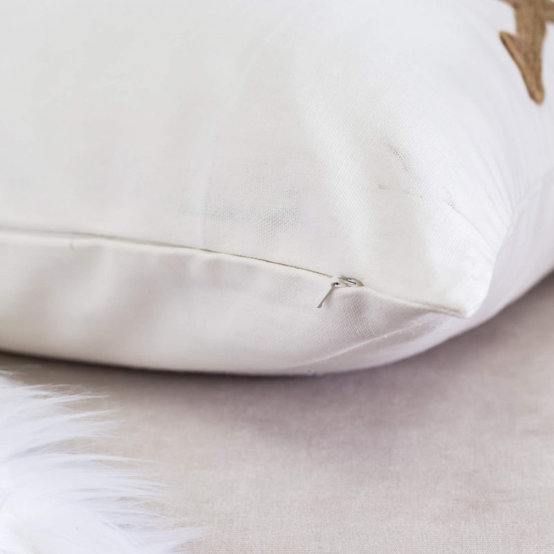 Cotton Blend Throw Pillow