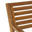 Ensemble repas d'extérieur en bois 3 pièces KD avec coussins Hermosa pour l'extérieur élégant