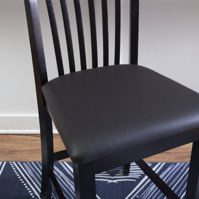 Tabouret de bar et de comptoir Keyesport, Tabouret de comptoir (assise de 24 po de hauteur), Noir, noir, noir, noir