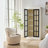 Tall Display Cabinet with Glass Doors and shelves-962608097