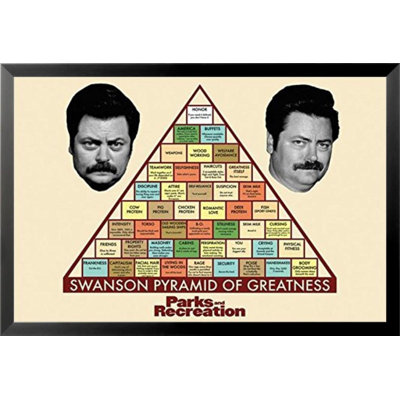 " Parks And Recreation - Swanson Pyramid Of Greatness TV Nick Offerman "