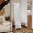  66" Boho 4-panel Room Divider With Carved Pattern & Solid Wood Frame 360° Hinges