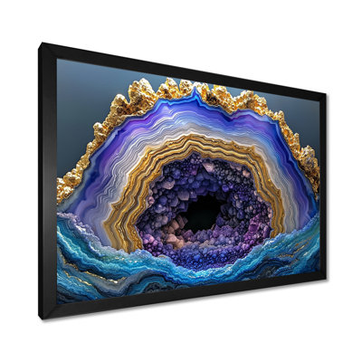 «Agate Dream River VII - Stone Geode», reproduction d'art
