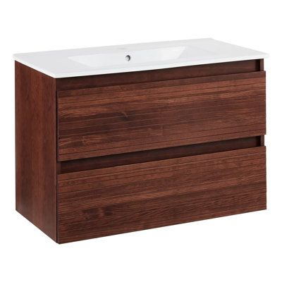 32"" Kiah Wall-Mounted Bathroom Vanity with Integrated Sink -  Signature Hardware, 480831