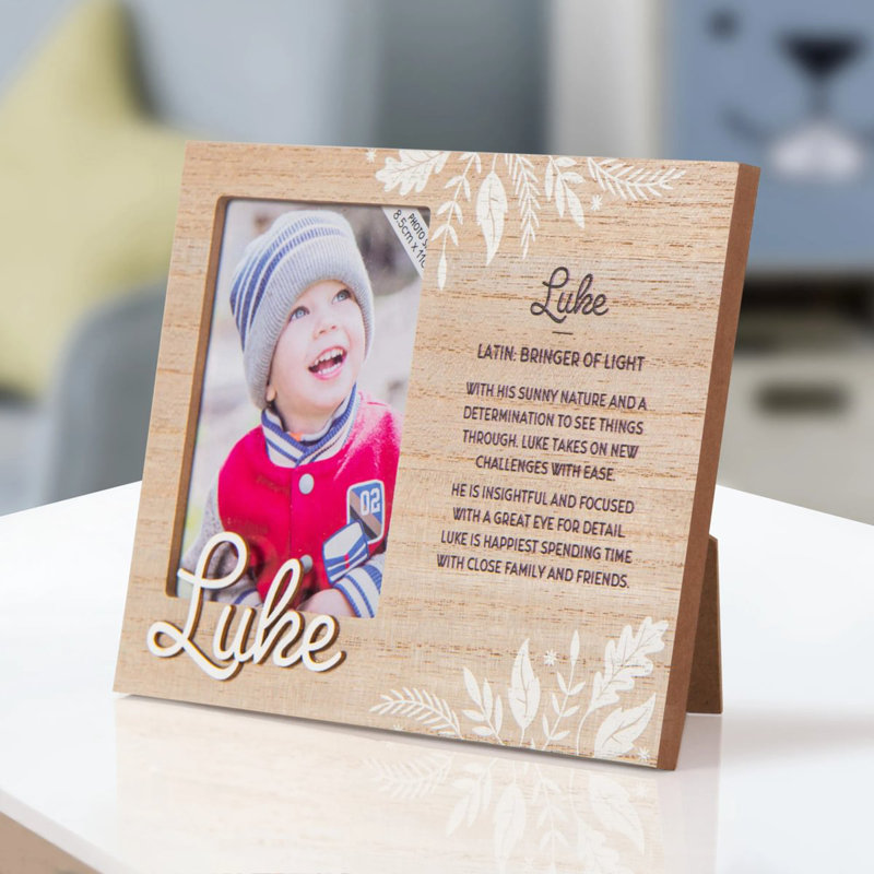 Hazella Tan Solid + Manufactured Wood Picture Frame