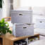Cubes de rangement pliables avec couvercles, bacs de rangement décoratifs en tissu, boîtes de rangement, paniers avec poignées de couvercle pour placard de chambre à coucher, salon, 14,9 x 9,8 x 9,8 pouces, paquet de 3