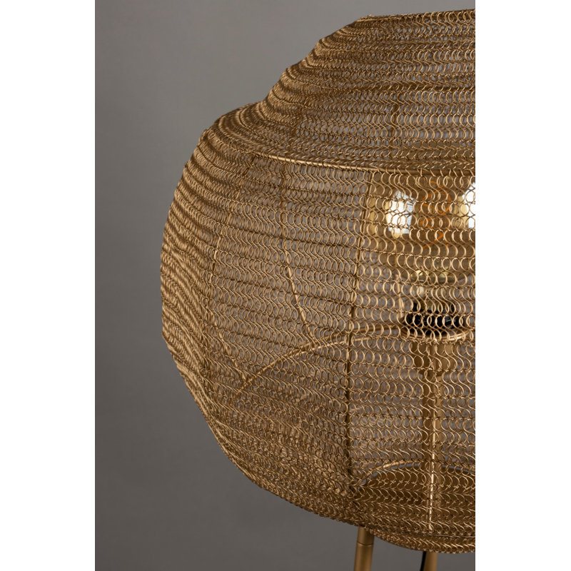 Lampe sur pied 56 po Meezan, Or, Or
