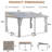 14 ft. W x 12 ft. D Outdoor Polycarbonate Hardtop Gazebo, Wall-Mounted Aluminum Frame Gazebo with Slope Roof-124568588