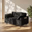 Canapé-lit convertible en velours 2 places l 55 po x P 33 po x H 32,28 po Avenloft