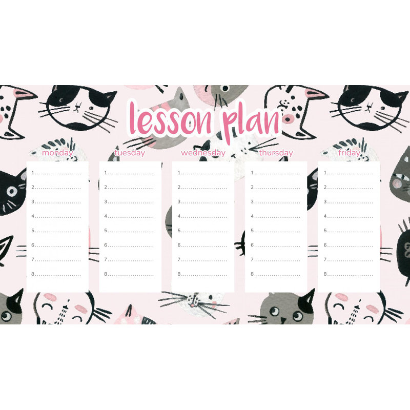 Magnetic Lesson Plan Happy Kittens