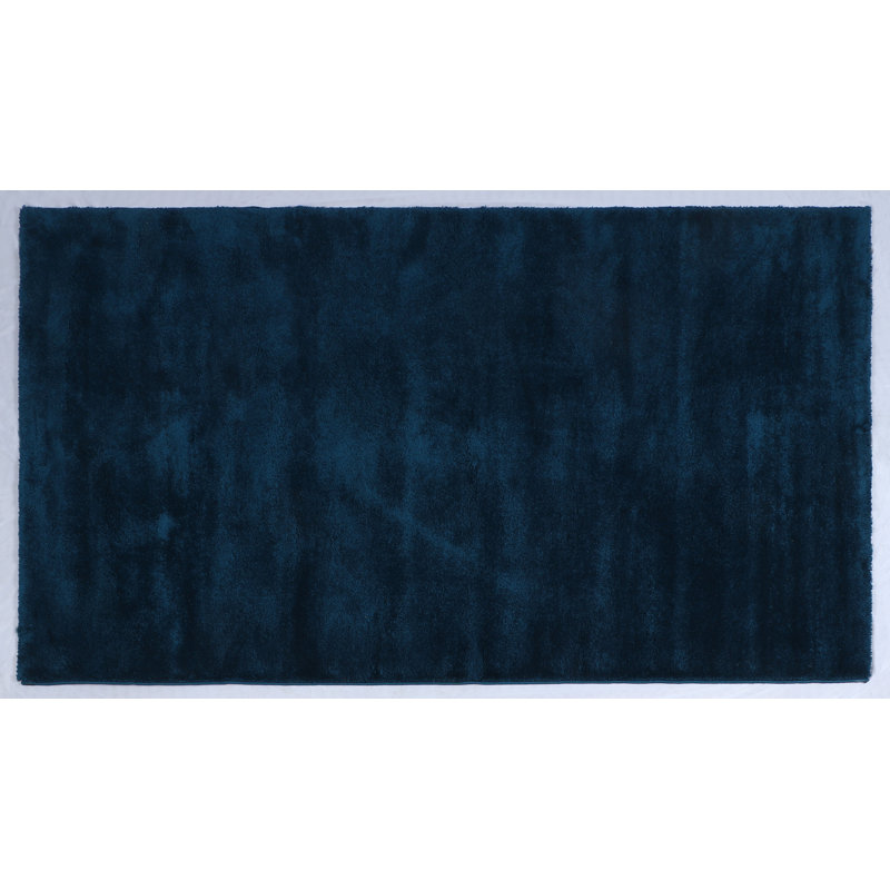 Berlin Solid Colour Machine Woven Machine Braided 160 X 230 CM Blue Area Rug