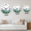 Horloge murale paysage de montagne avec sapins I-237585136