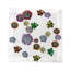 Succulents Floating Cotton Sateen Cocktail Napkins-2102906235