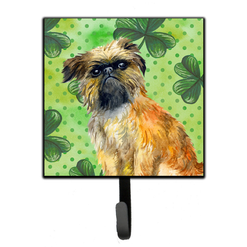 Organisateur de clés murales avec crochets clés st patrick terrier st patrick Markle, Brun / saumon / bleu