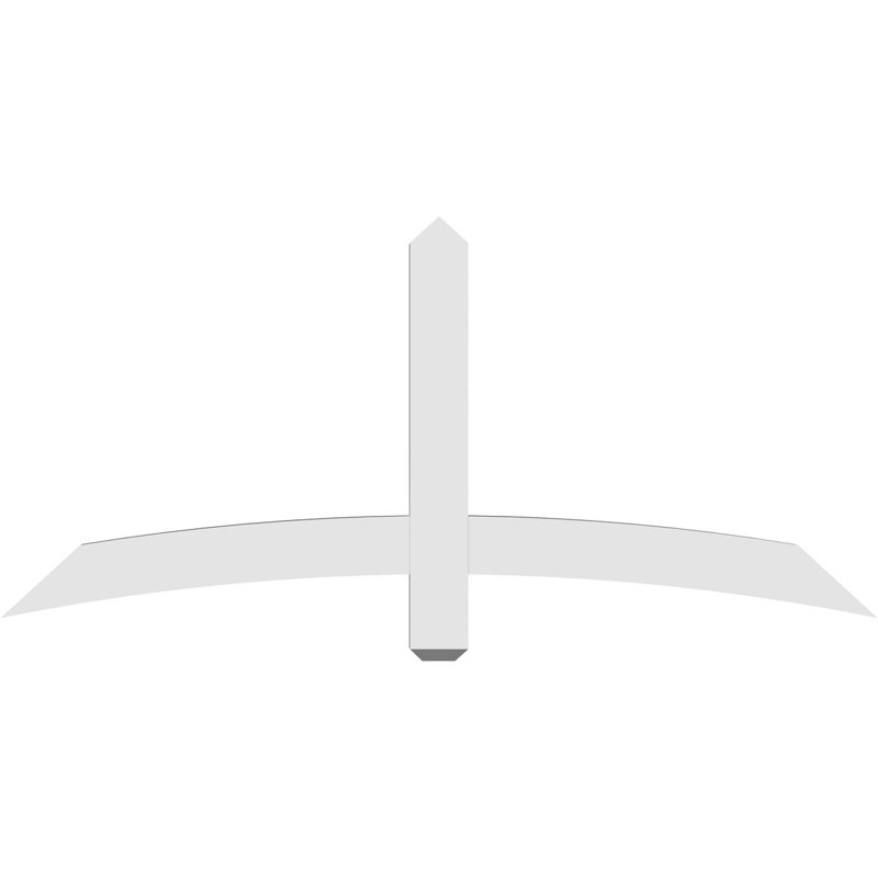 Support à pignon en uréthane Bellingham Signature, brun clair apprêté, L 60 po x H 27 1/2 po, 2"D x 6"F