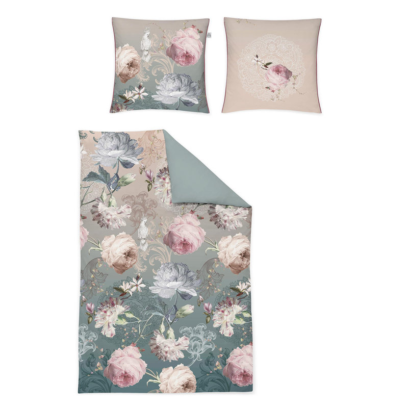 Magic-K 8858 Mako Satin Duvet Cover Set, 155 x 220cm - 1 Pillowcase ( 80 x 80cm)
