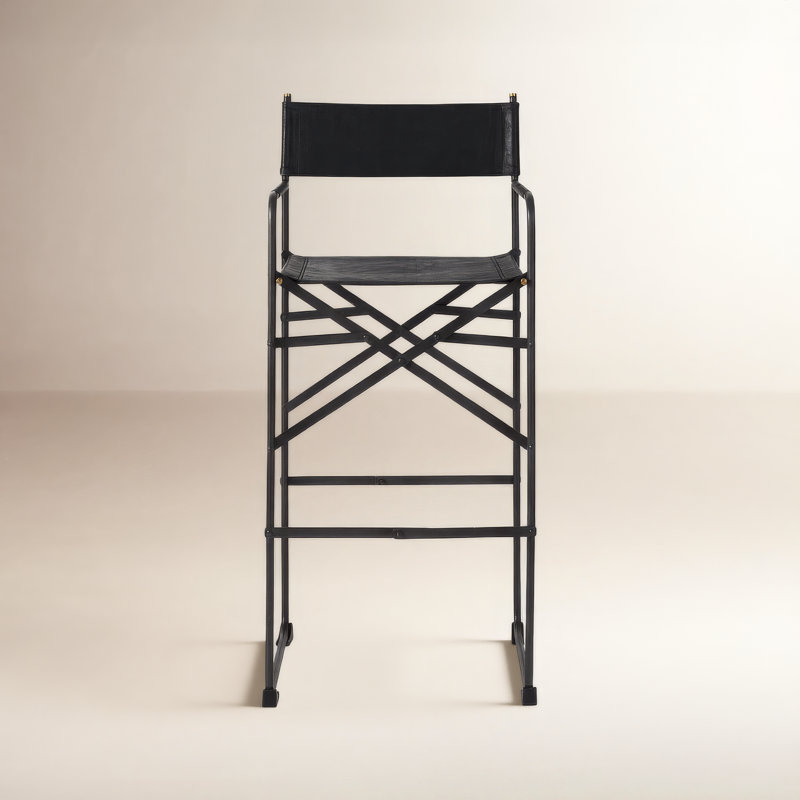 Sambac Counter Stool, Black, Bar Stool (30.5” Seat Height)