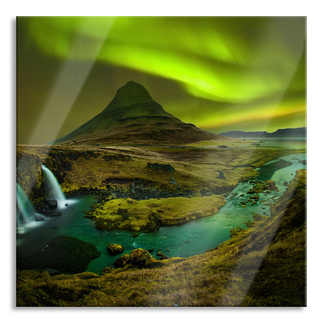 Glasbild Kirkjufell Waterfall