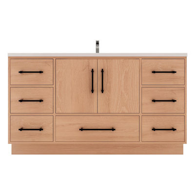 Victoria 59'' Single Bathroom Vanity with Acrylic Top