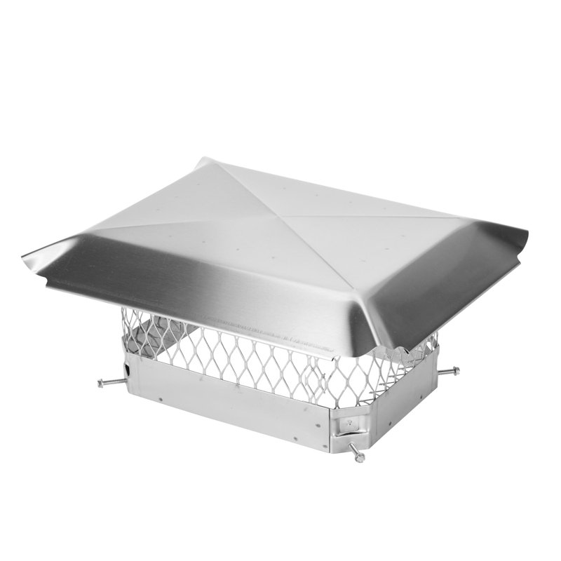 Bouchon de cheminée coulissant en acier Gussie, 9 po x 13 po