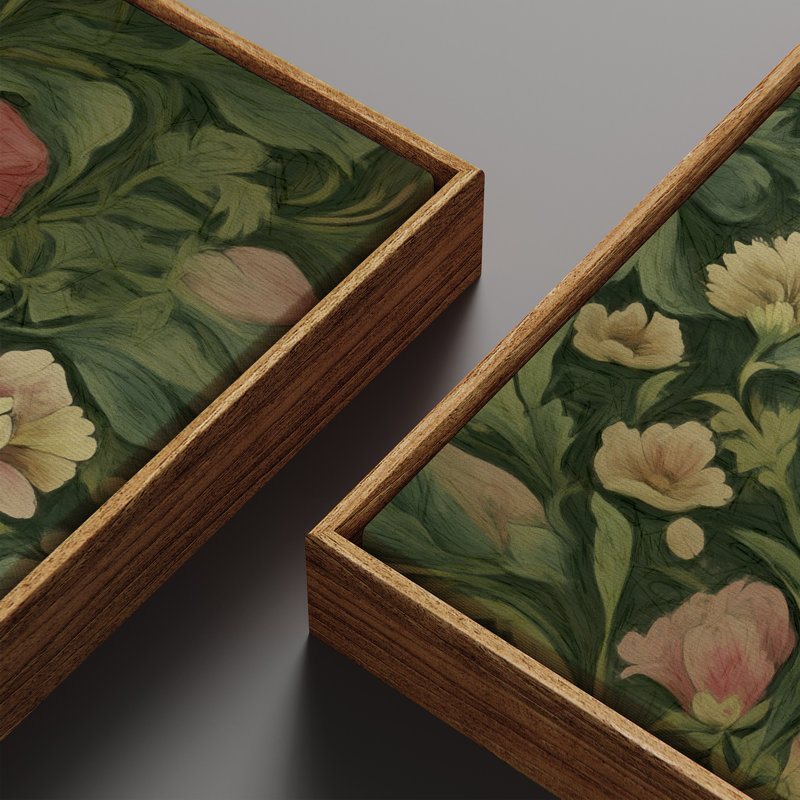 «Vintage Landscape Wall Art», ensemble de 2 toiles encadrées 20 x 60 pouces, Naturel