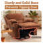 93cm Wide Chenille Standard Recliner with Massager-204539759