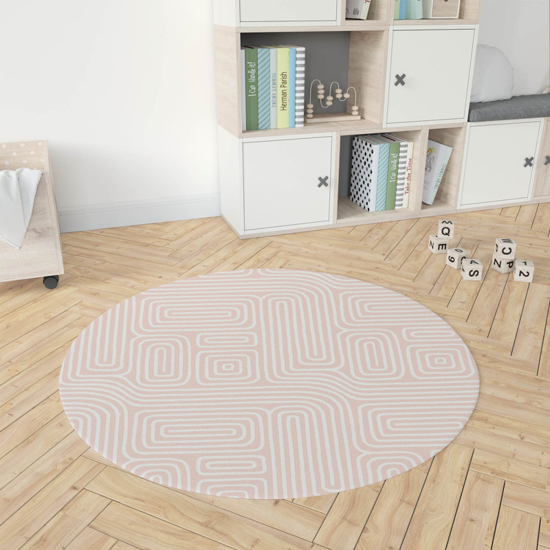 Tapis de jeu Timeless Walk, Rose, Rond 5 pi
