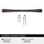 Poignée d'armoire bronze huilé 5-1 / 16 po (128 mm) Vaile - paquet de 25-111778661-111778667