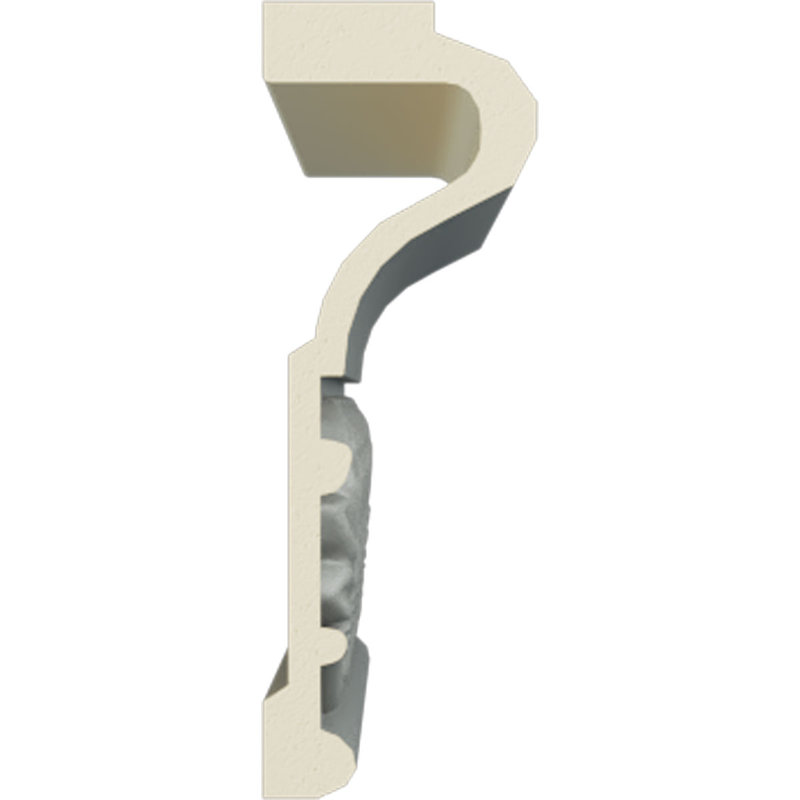 Emily Gray Polyurethane Decorative Chair Rail Moulding 8-Pack