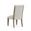 Table de salle à manger rectangulaire avec 4 chaises d'appoint rembourrées et une desserte-124452108