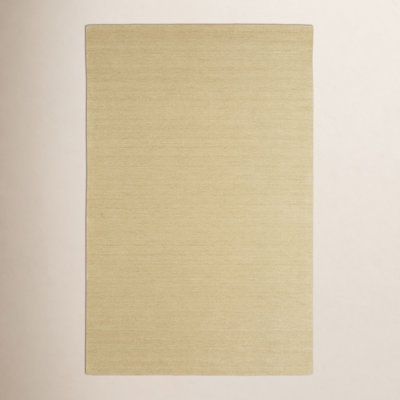 Yolandi Beige Hand-Woven Wool Rug