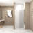 Bifold Shower Door, 1/4"(6Mm) Tempered Glass, Chrome Aluminum Frame, Explosion Proof Film