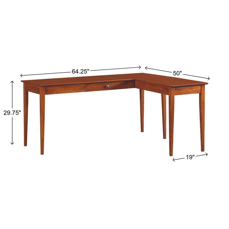 Bureau d'écriture Malani, 29.75" H x 64.25" W x 50" D, Antique Cherry