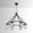 6 - Light Outdoor Chandelier