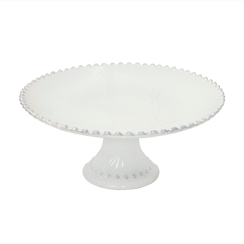 Pearl Stoneware Cake Stand