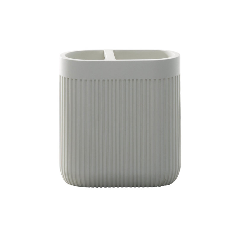 Juridia Resin Tumbler Bathroom Tray Tumbler, White