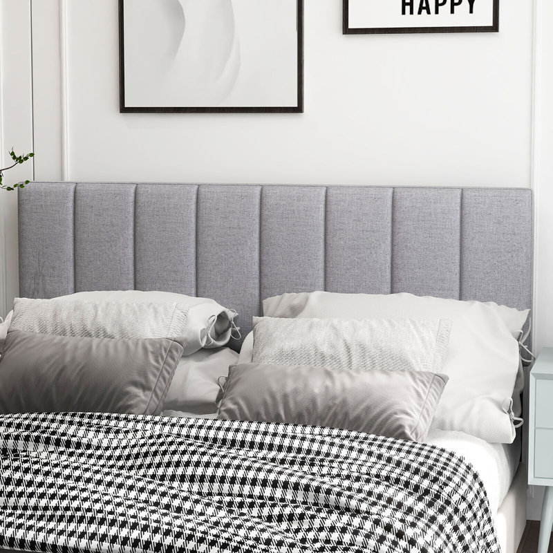 Jiayou Upholstered Linen Headboard