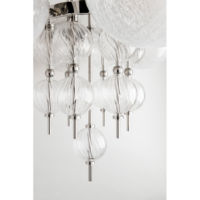 Calypso 6 - Light Chandelier, Polished Nickel